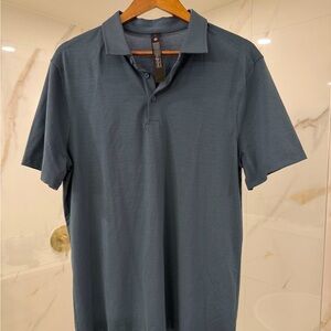 lululemon Men’s Evolution Polo Slate Blue/Blue-Gray Size L Golf Performance